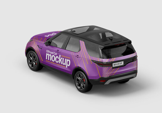 Offroad Car Mockup for Vehicle Branding and Fleet Design