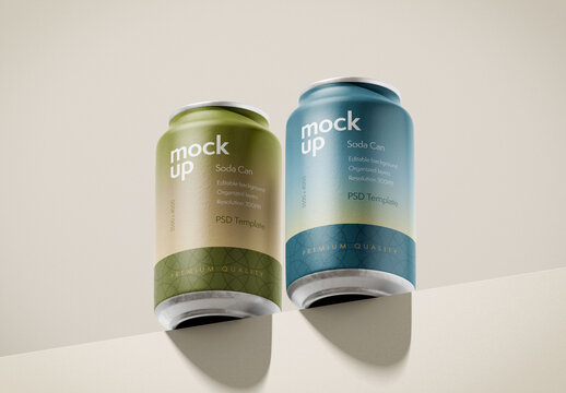 Soda Can Mockup