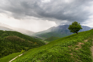 landscape in the mountains Ossetia