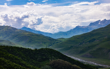 landscape in the mountains Ossetia