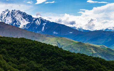 landscape in the mountains Ossetia
