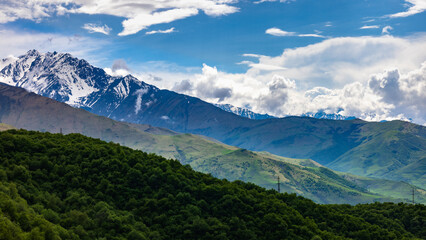Naklejka premium landscape in the mountains Ossetia