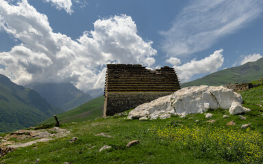 old house in the mountains