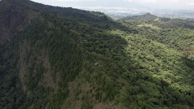 Aerial view to Lake Ngozi (Ngosi), Tanzania. Large crater in Africa.