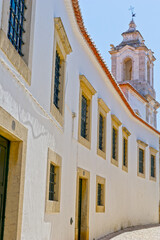 Fototapeta na wymiar Colourful houses Lagos Algarve Portugal