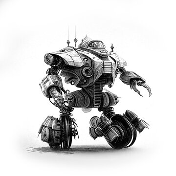 Robot Sketch Images – Browse 93,570 Stock Photos, Vectors, and