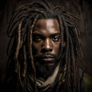 Rastafarian man portrait-Jamaican Man