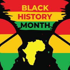 Black History Month Social Media Post Template Design