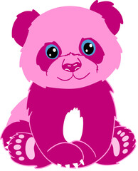 Fototapeta premium Pink panda