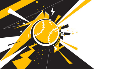 Baseball background design. Vector illustration of sports concept - 572997206