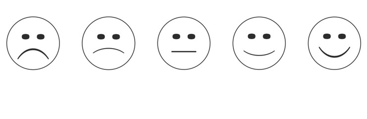 Evaluation of customer service satisfaction survey idea concept. Feedback client.