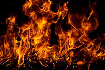Fototapeta na wymiar Fire flame motion pattern abstract texture. Burning fire, flame overlay background.