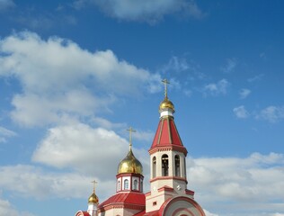 Russian Ancient Orthodox Church (RDC), in honor of the holy miracle workers and silverless Kozma and Damian, Orenburg, Russia