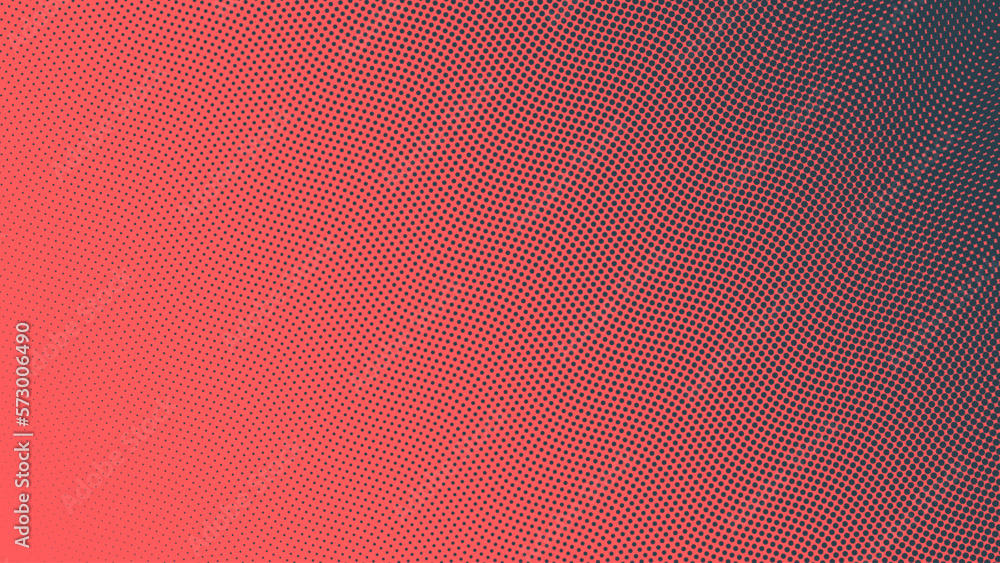Poster pop art dots wavy halftone angled gradient vector textured red dark blue abstract background. dot wo