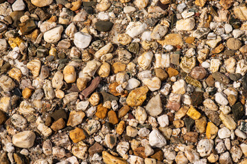 Sea and river stones. Beach, vacation background.