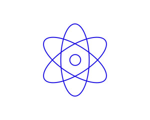 Isolated Concept of physics in a flat style. School education thin line icon. Children education editable stroke icon.  Vector illustration
