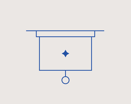 recommend clip art: Concept of blackboard in a flat style. School education thin line icon. Children education editable stroke icon.  Vector illustration
                    