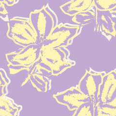 Abstract Floral Seamless Pattern Design