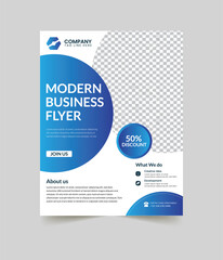 Corporate business flyer template design 