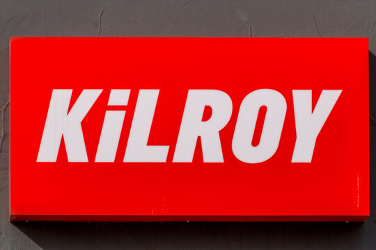 The logo of the Kilroy building in Aarhus, Denmark - 08 feb 2020