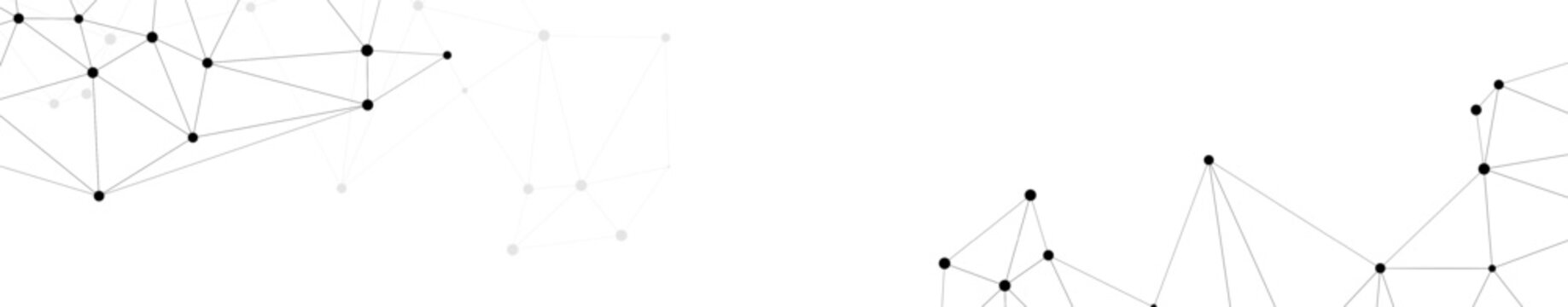 Abstract plexus big data background with dots connecting network of nodes.