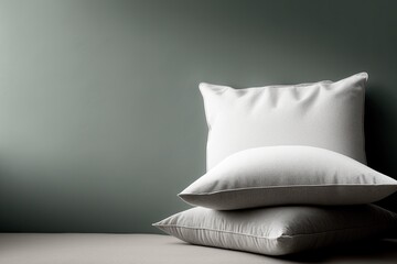 Advertising banner for your advertisement on the topic: pillows theme. generative ai.