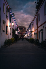 street at  on collonial island