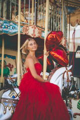 girl on a carousel