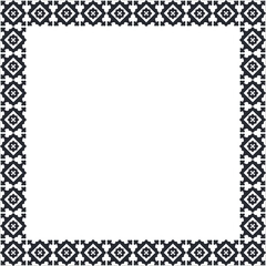  Black minimalistic square vector frame. Decorative frame design