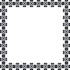  Black minimalistic square vector frame. Decorative frame design