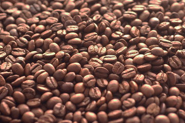 Coffee beans background