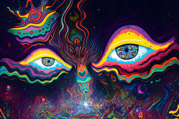 Trippy wallpapers generated from AI