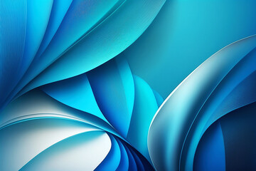 Abstract 3D background. 3d render,  fashion wallpaper with wavy layers and ruffles. Generative AI.