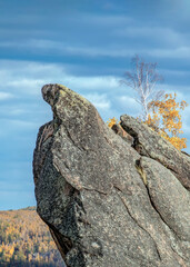 High rock formation in the forest called as Golden Eagle.