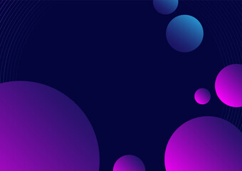 Dark abstract circle modern business background. Gradient technology futuristic.