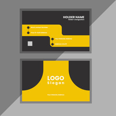 creative and modern business card template.double sided business card template. Corporate Business Card Layout with Blue Accents. professional business card template 