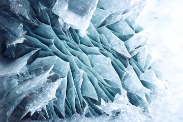 The abstract background of ice structure. Ice pattern