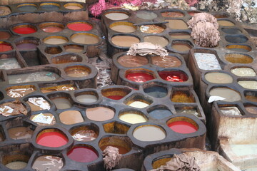 Tannery in Fez, Morocco