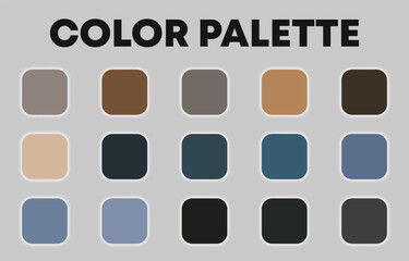 Big color palette of 2023 season. Vector illustration