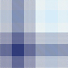 Blue Ombre Plaid textured Seamless Pattern