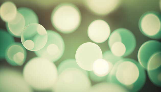  a blurry photo of a blurry background with circles of light Green 1