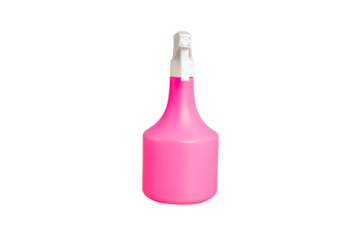 Pink sprayer isolated on white background
