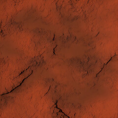 Texture of red earth, planet mars. Generative AI