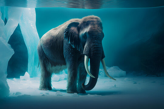 the mammoth Yuka froze in the ice, Generative AI