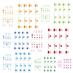 Electric wiring diagram for power transformers