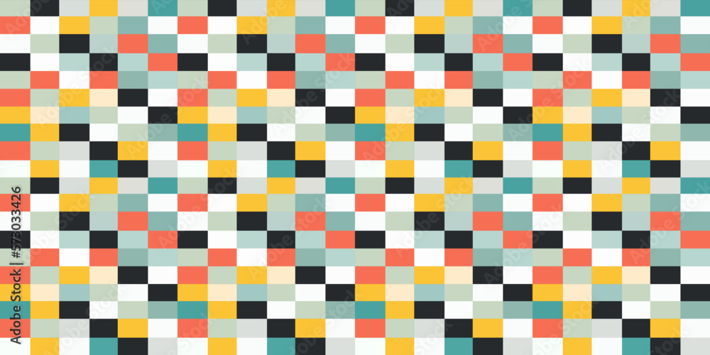 Poster Simple and beautiful tiles made of rectangles. The tile can be seamless, used for printing on various surfaces.