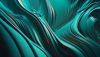 Obraz premium Bright turquoise background new quality universal colorful technology stock image illustration design, generative ai