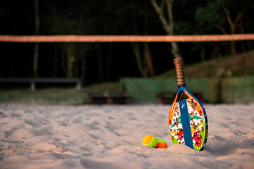 Kids beach tennis racket. Beach tennis for children