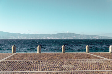 View of the Strait of Messina