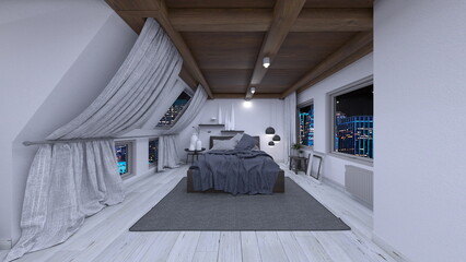 夜景が見えるプライベートルーム